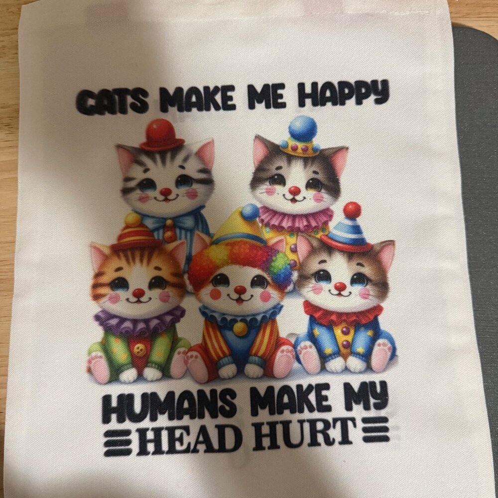 NEW - ADORABLE Cat Tote - Cats Make Me Happy